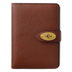 Mulberry Darley Passport Cover Two Tone Oak  
